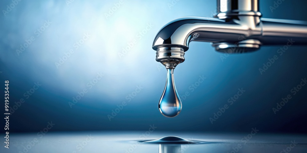 Close up of a faucet with a water droplet falling from it, faucet, water, drop, close-up, macro, faucet handle Close up of a faucet with a water droplet falling from it, faucet, water, drop, close-up, macro, faucet handle
