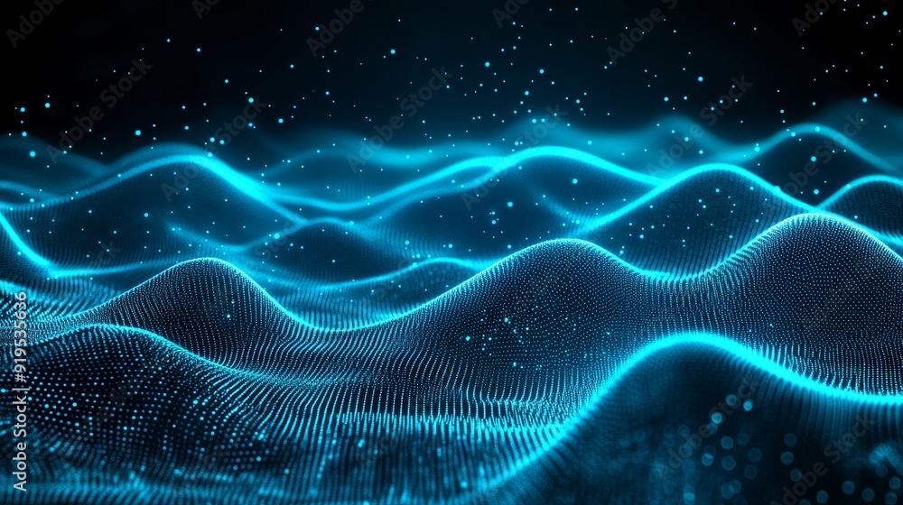 Technology background. Fiber optic network with light blue dots. Big data cloud, 3D illustration. Blockchain network concept. Future data flow. Technology background. Fiber optic network with light blue dots. Big data cloud, 3D illustration. Blockchain network concept. Future data flow.