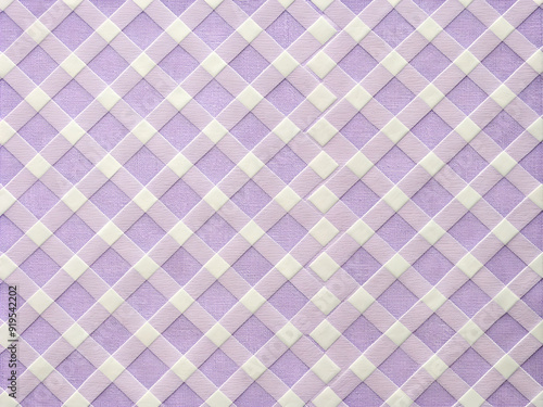 Abstract seamless modern purple and white color plaid concept geometric line background, modern purpul white texture design. photo