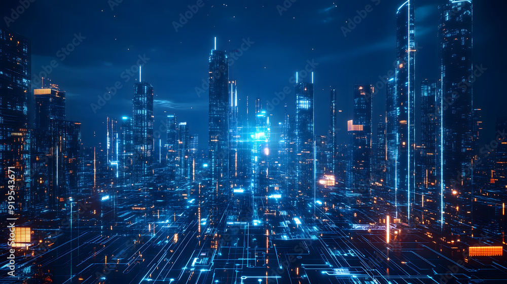 Neon Lights of Tomorrow's Metropolis Neon Lights of Tomorrow's Metropolis