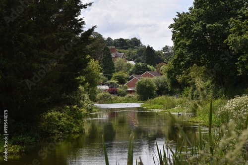 a walk along the grand Western canal in tiverton, Devon photo