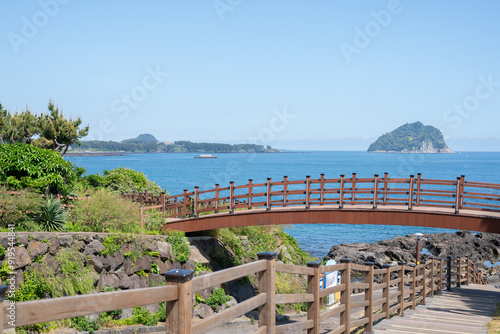 Obraz na płótnie Seogwipo Jaguri Park seascape in Jeju island, Korea w salonie