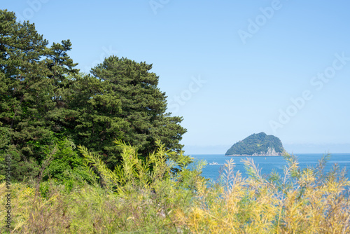 Obraz na płótnie Seogwipo Jaguri Park seascape in Jeju island, Korea w salonie