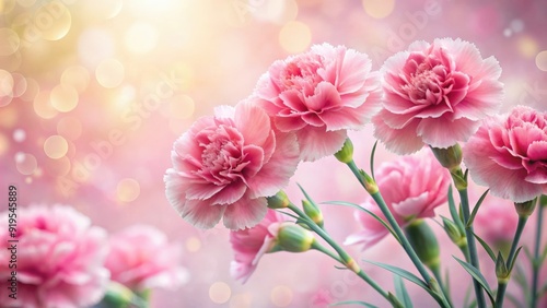 Sweet pink carnation flowers in soft color and blur style for valentine background , valentine, pink, carnation, flowers, soft