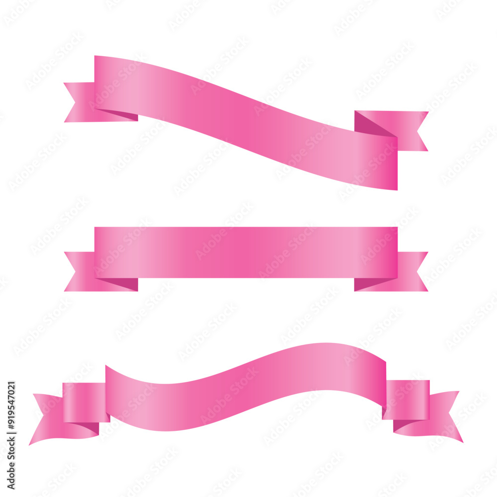 Pink shiny ribbon vector banners set of ribbon label pink bow curly ribbon wavy wavy ribbon. Pink shiny ribbon vector banners set of ribbon label pink bow curly ribbon wavy wavy ribbon.