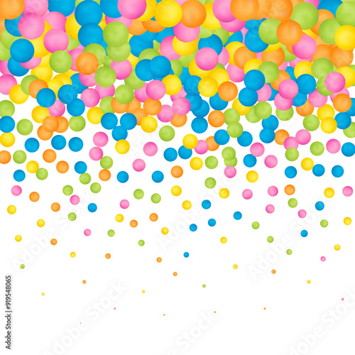 Abstract multicolored background with pearls. Modern festive illustration. Eps 10