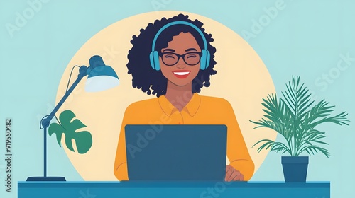 85. A customer support agent assisting clients online