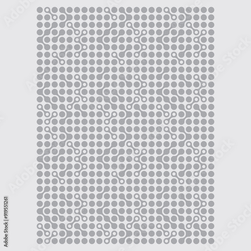 Metaball, Connected Dots, Circles Pattern, Texture Element. Vector illustration design. Eps 10