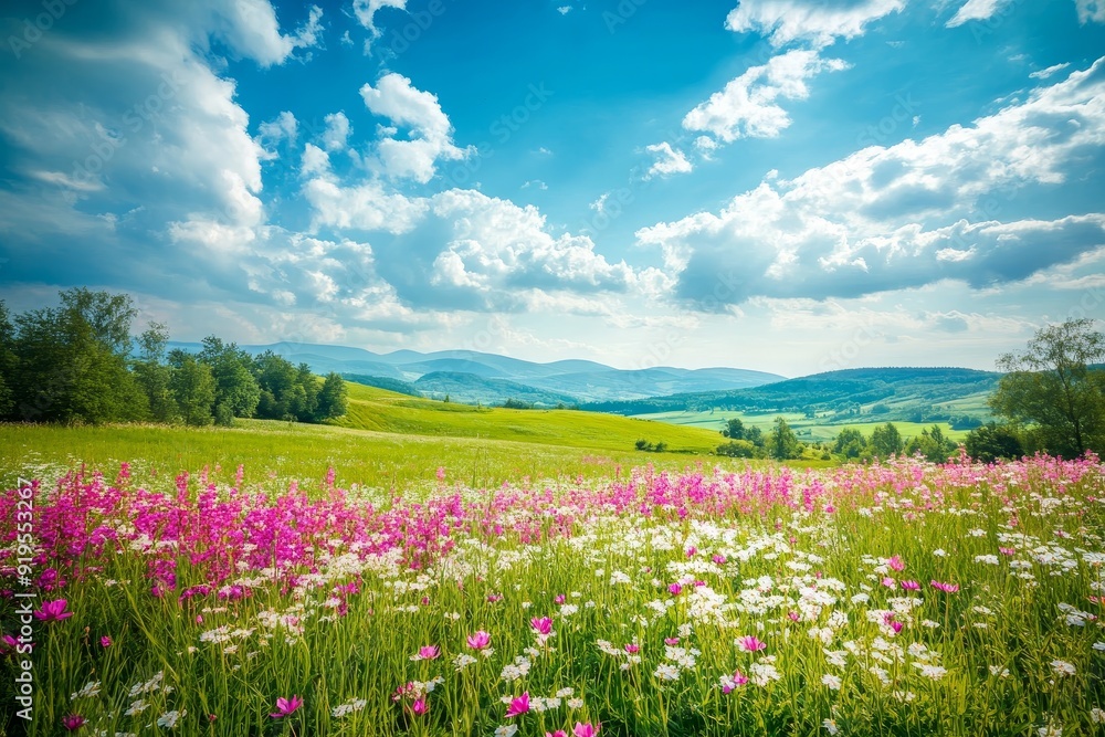 Provence, south of France: countryside, luzerland under the blue sky, bioagriculture Provence, south of France: countryside, luzerland under the blue sky, bioagriculture