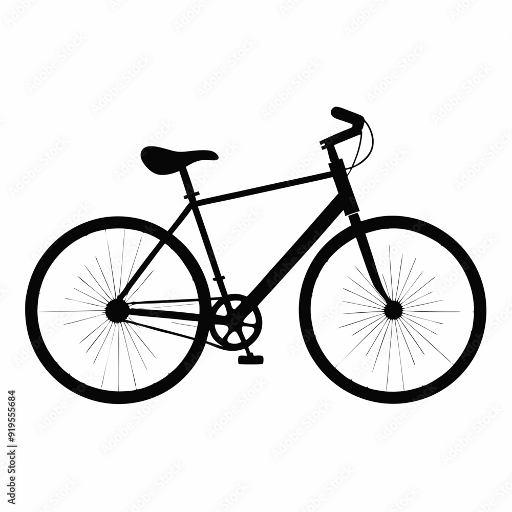 Bicycle Black silhouette Bicycle Black silhouette