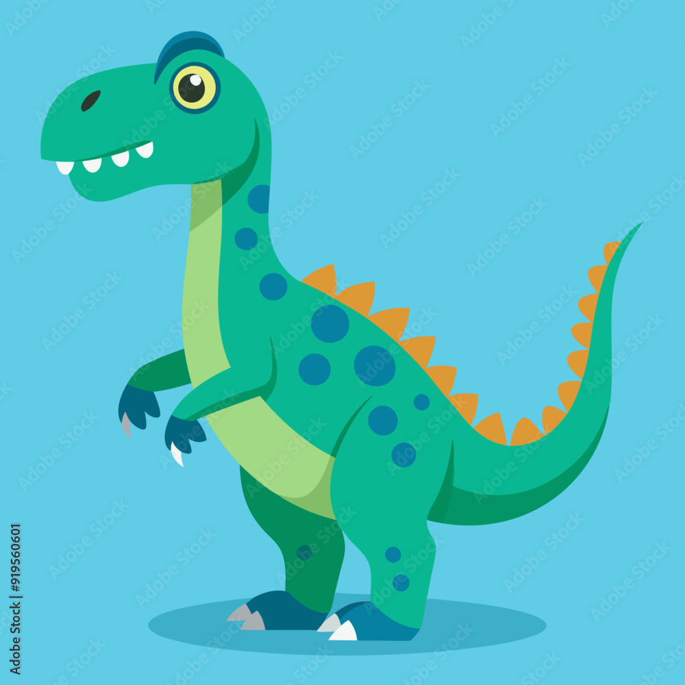 Fototapeta premium dinosaurs, forest, prehistoric, jungle, ferns, fossils, pterodactyl, T-rex, stegosaurus, velociraptor, brontosaurus, herbivores, carnivores, reptile, ancient, cretaceous, conifers,