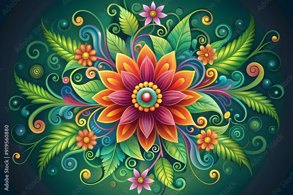 A close up of a bunch of colorful paper flowers, fanciful floral mandelbulb. Beautiful picture of flowers. A close up of a bunch of colorful paper flowers, fanciful floral mandelbulb. Beautiful picture of flowers.