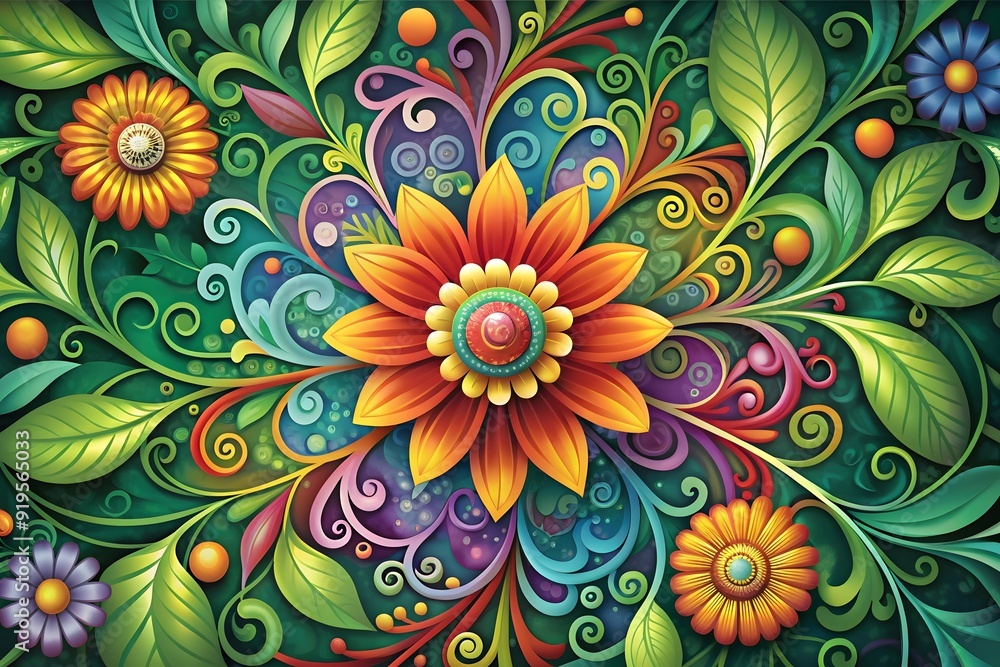 A close up of a bunch of colorful paper flowers, fanciful floral mandelbulb. Beautiful picture of flowers. A close up of a bunch of colorful paper flowers, fanciful floral mandelbulb. Beautiful picture of flowers.