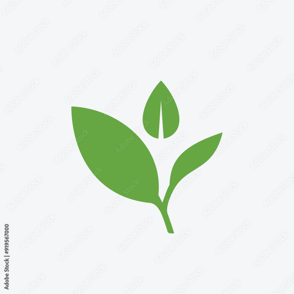 Green leaf ecology nature element vector icon or green leaf logo design Green leaf ecology nature element vector icon or green leaf logo design