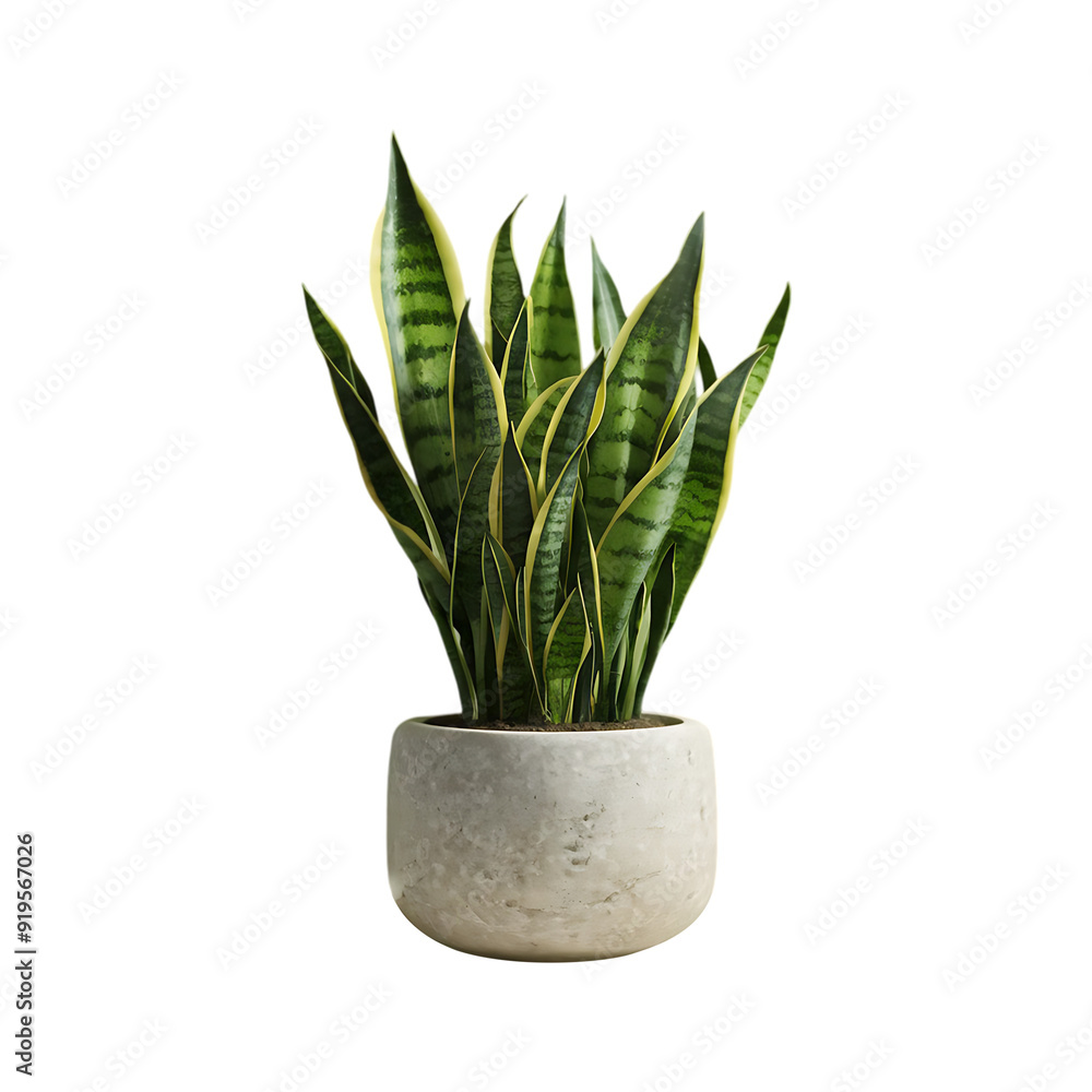 Snake Plant Sansevieria isolated on a transparent background by AI generative Snake Plant Sansevieria isolated on a transparent background by AI generative