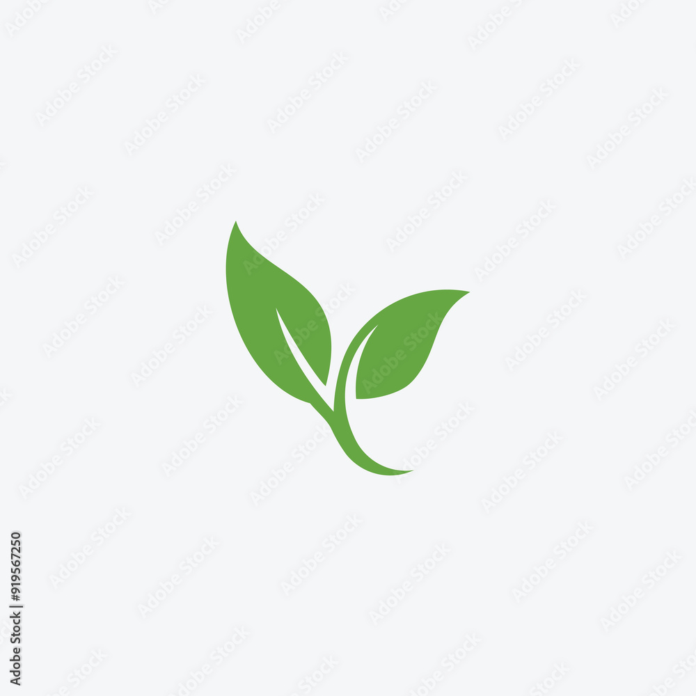 Green leaf ecology nature element vector icon or green leaf vector logo design Green leaf ecology nature element vector icon or green leaf vector logo design