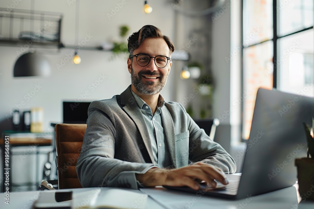 The image captures a sharp focus on the businessman's face, showcasing his determination and focus. The image captures a sharp focus on the businessman's face, showcasing his determination and focus.