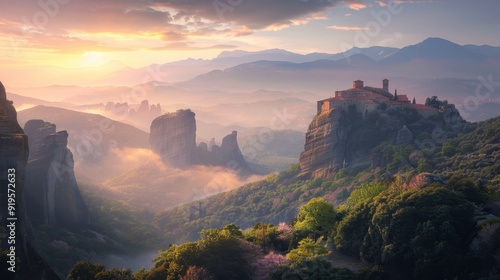 Meteora Greece captured with Nikon camera in National Geographic style