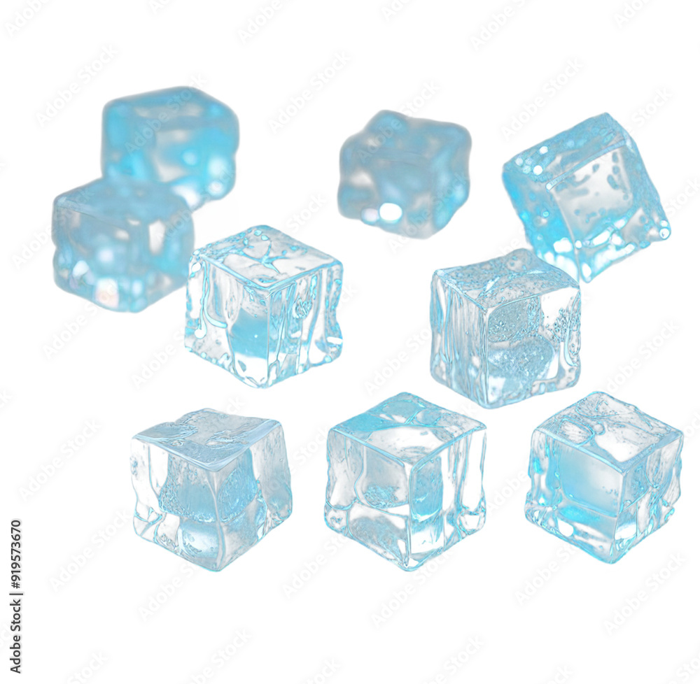 Obraz premium Crystal Clear Ice Cubes
