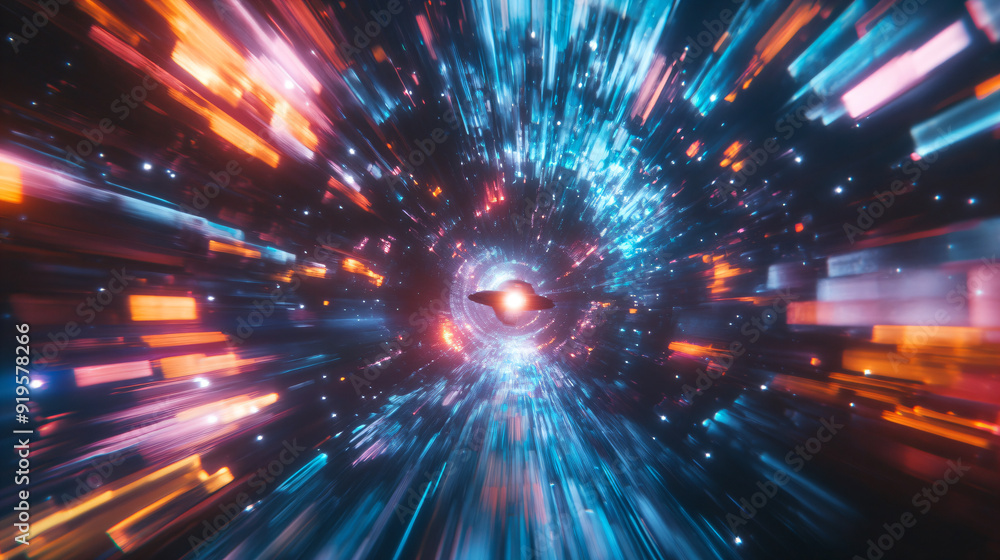 Fototapeta premium Hyperspace Travel.