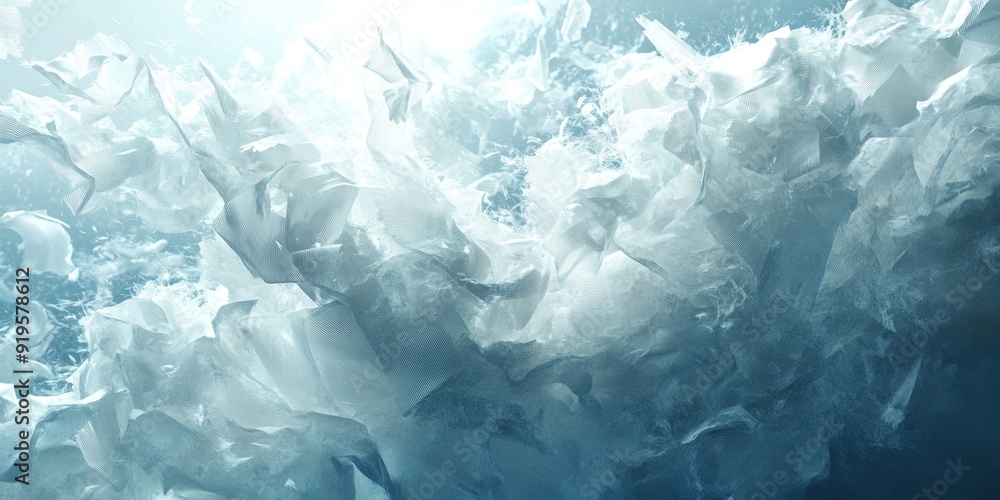 Obraz premium Abstract Blue and White Textured Background