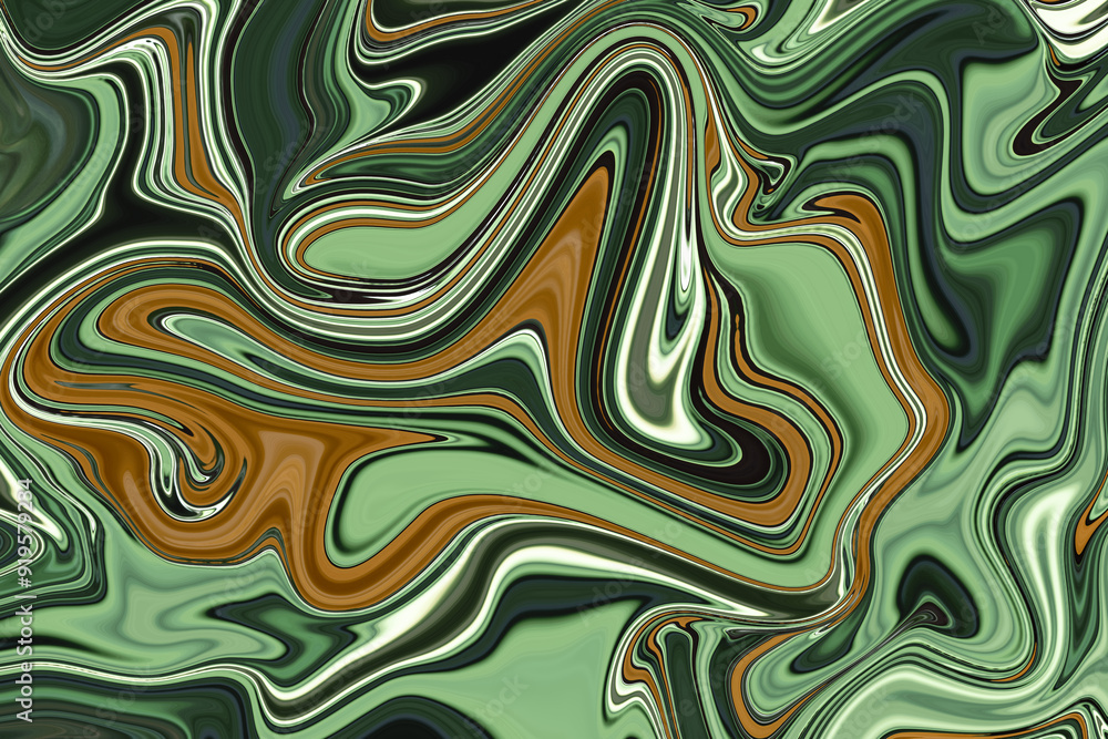 Green colour swirl fluid melting waves flowing liquid motion abstract background. Abstract liquid texture Green colour swirl fluid melting waves flowing liquid motion abstract background. Abstract liquid texture