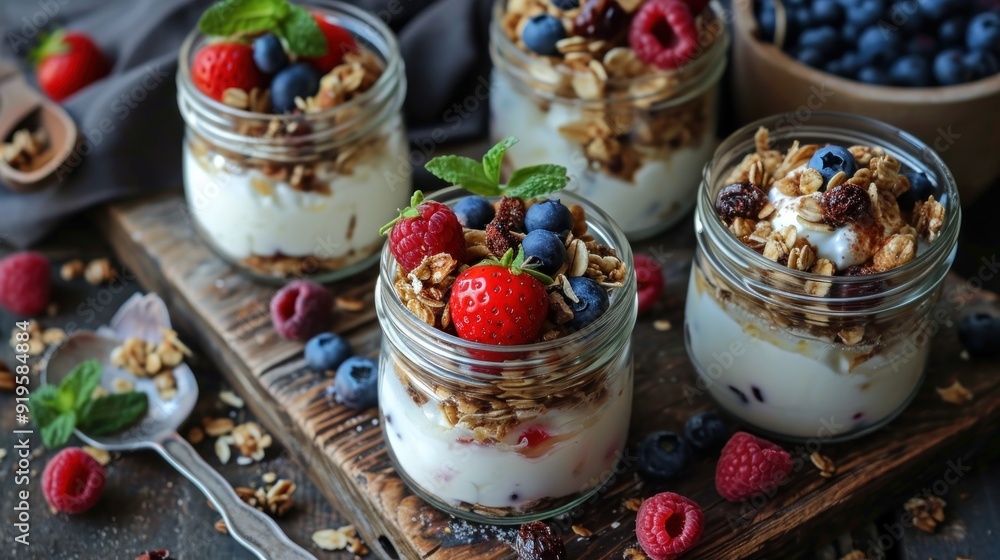 yogurt to various jars and dishes, try a variety of toppings and always include large container in shot, food, dessert, sweet, fresh, dairy, delicious, breakfast, fruit, organic yogurt to various jars and dishes, try a variety of toppings and always include large container in shot, food, dessert, sweet, fresh, dairy, delicious, breakfast, fruit, organic