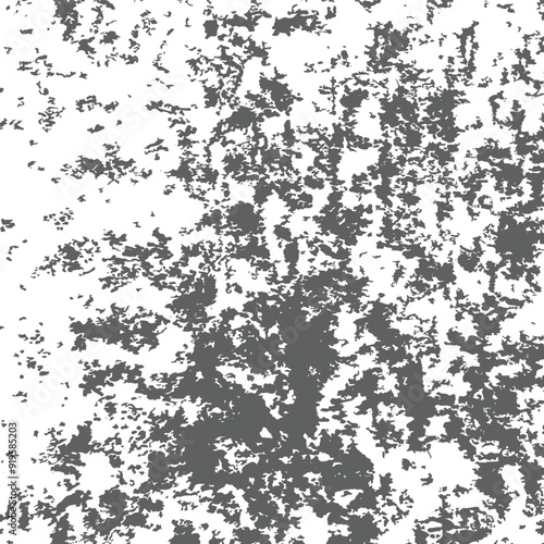 Black and white grunge texture with old vintage splash noise particles - Vector Illustration