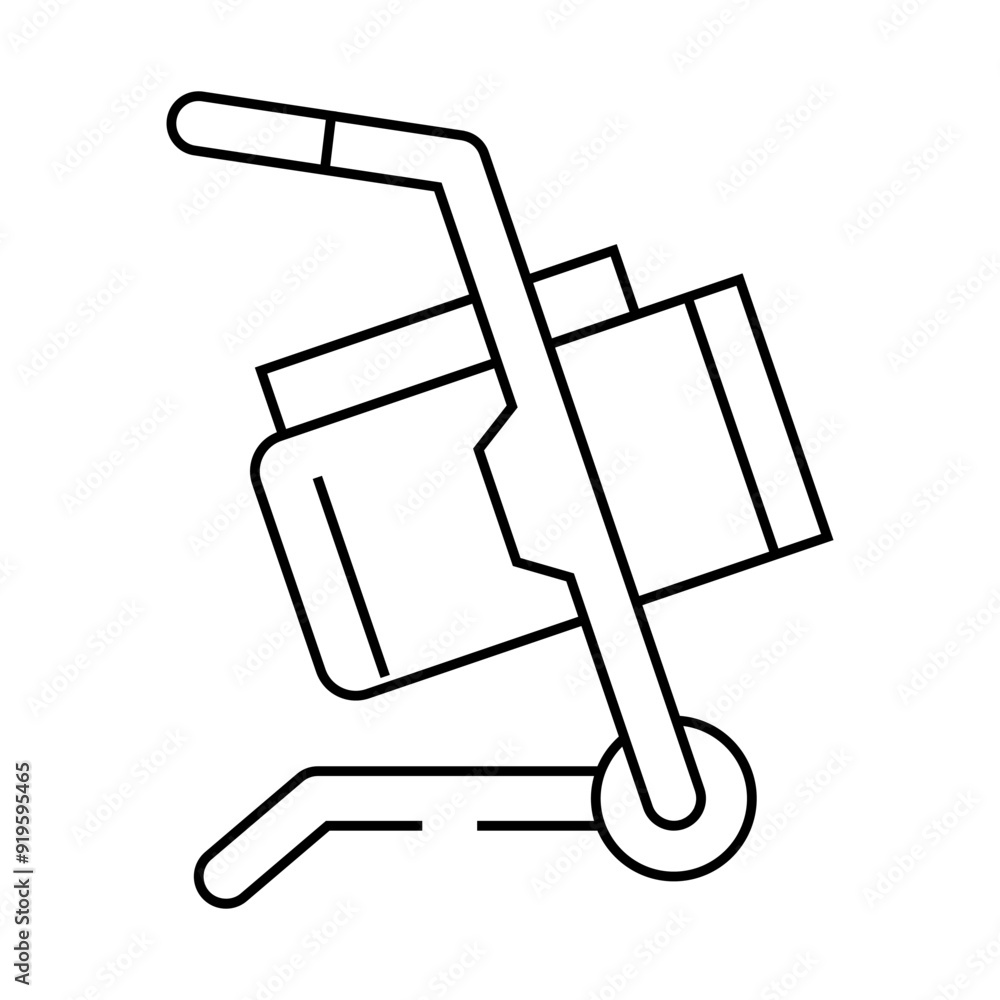 indoor space heater garage tool line icon vector. indoor space heater garage tool sign. isolated contour symbol black illustration indoor space heater garage tool line icon vector. indoor space heater garage tool sign. isolated contour symbol black illustration