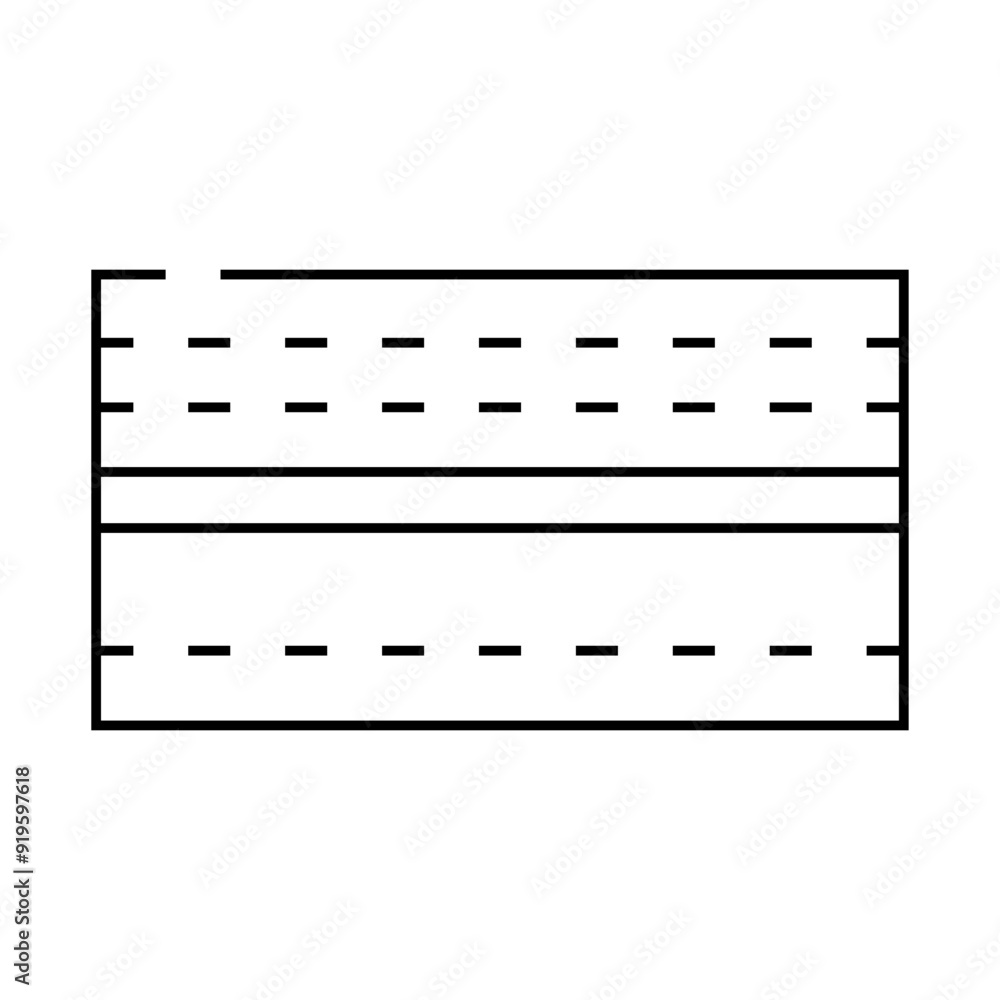 draft stopper garage tool line icon vector. draft stopper garage tool sign. isolated contour symbol black illustration draft stopper garage tool line icon vector. draft stopper garage tool sign. isolated contour symbol black illustration