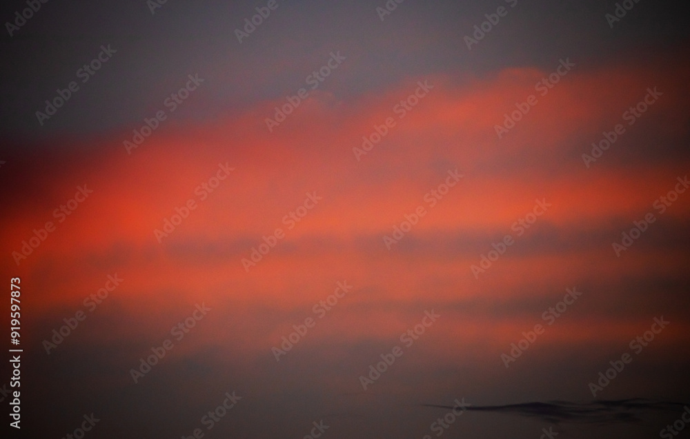 Abstract image created by the setting sun and clouds Abstract image created by the setting sun and clouds