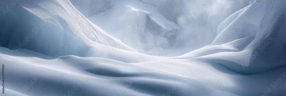 Fototapeta premium landscape photo in ice mountains 