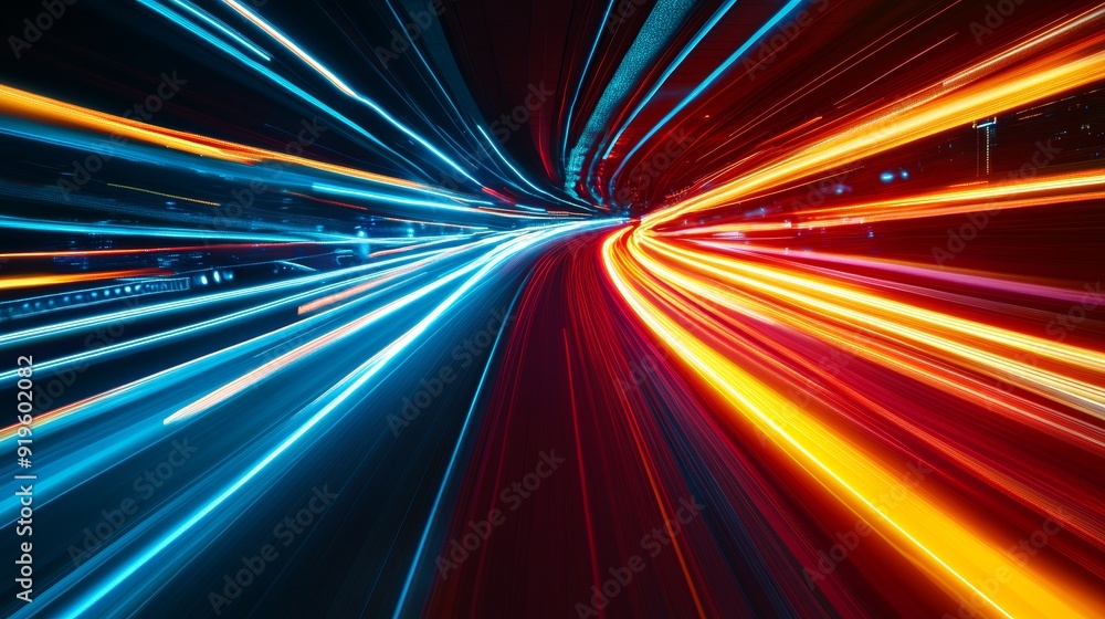 A stunning cyber security system with a high-speed technology that is abstract