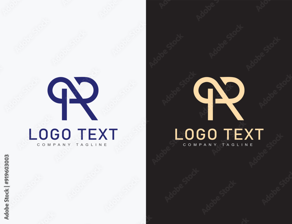 Simple R letter logo design with unique concept Simple R letter logo design with unique concept