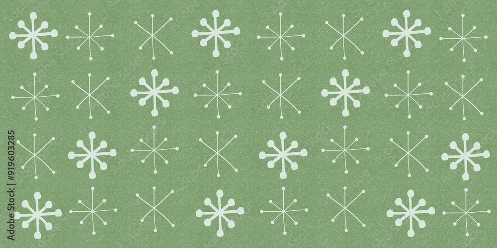 Atomic 50's Background Pattern - Green Atomic 50's Background Pattern - Green