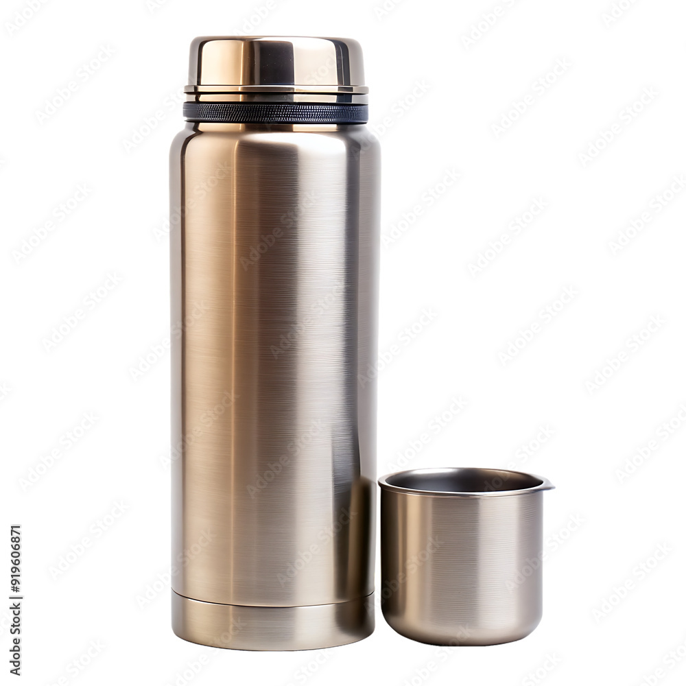 Thermos isolated on transparent background Thermos isolated on transparent background