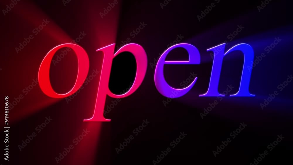OPEN sign welcomes customers OPEN sign welcomes customers