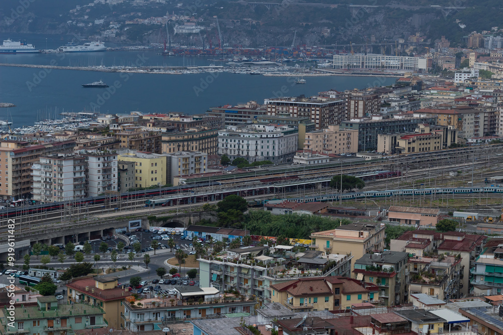Obraz premium Salerno, Italian seaside city