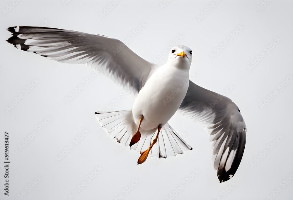 Fototapeta premium seagull flying in the sky