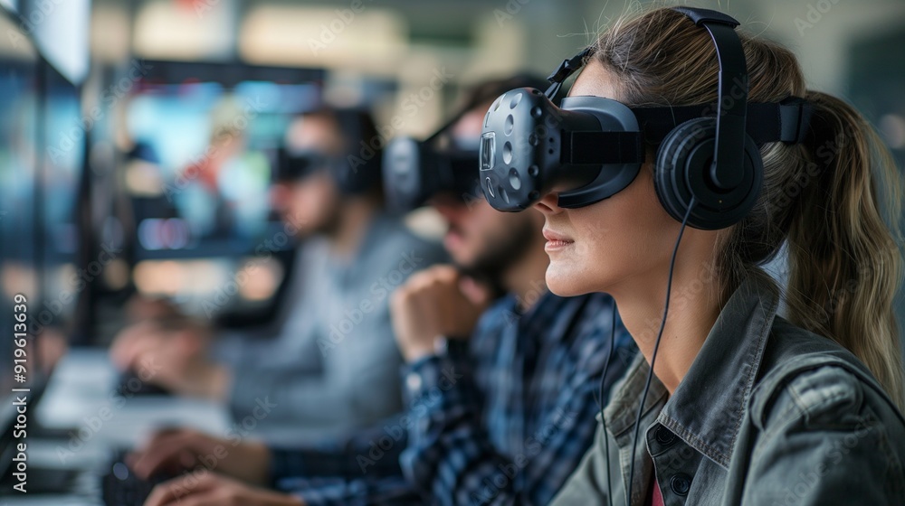 Virtual reality training simulator, teaching employees Virtual reality training simulator, teaching employees