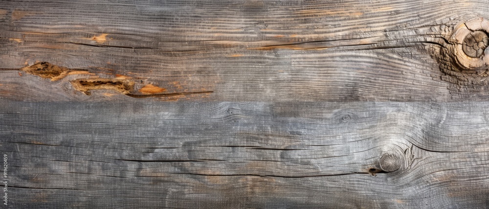 A tight shot of weathered wood with peeling paint and a bird sitting on its edge A tight shot of weathered wood with peeling paint and a bird sitting on its edge