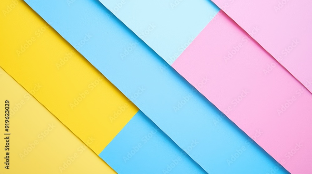 Colorful Diagonal Geometric Lines in Blue Yellow and Pink Creating Modern Abstract Background Colorful Diagonal Geometric Lines in Blue Yellow and Pink Creating Modern Abstract Background