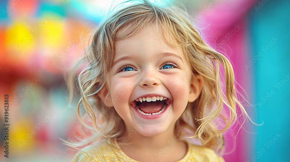 Joyful Child Giggling Amidst Playful Chaos Captured in a Vivid Moment of Happiness Showcasing Delightful Expression and Laughter Joyful Child Giggling Amidst Playful Chaos Captured in a Vivid Moment of Happiness Showcasing Delightful Expression and Laughter