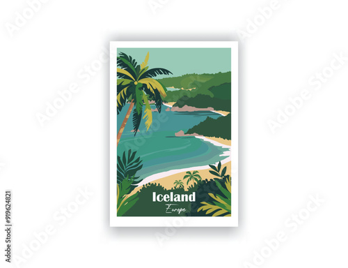 Jamaica - Vintage travel poster. Vector illustration. High quality prints