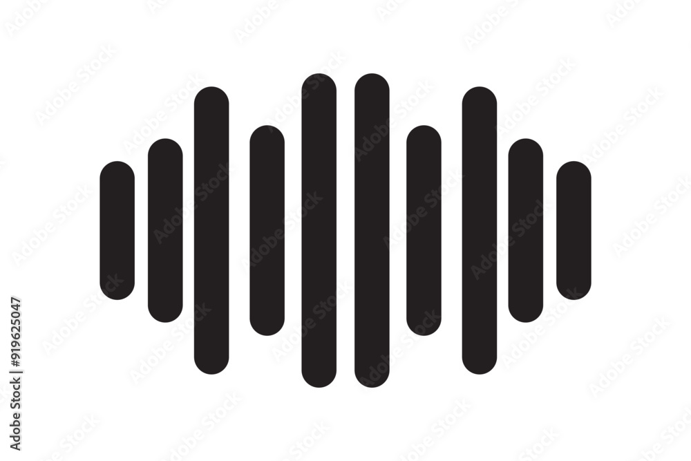 sound icon set. digital recorder voice audio wave vector symbol. soundwave frequency icon in black and white color. Sound waves, Equalizer, Audio waves, Radio signal, Music. sound icon set. digital recorder voice audio wave vector symbol. soundwave frequency icon in black and white color. Sound waves, Equalizer, Audio waves, Radio signal, Music.
