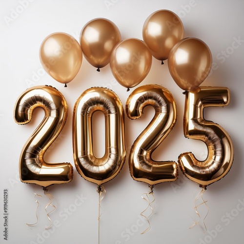 2025 Happy New Year logo text design. Set of 2025 number design template. Vector illustration.