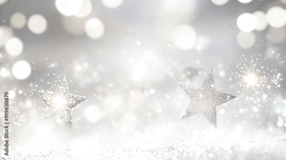Shimmering Stars on a Soft Background Shimmering Stars on a Soft Background