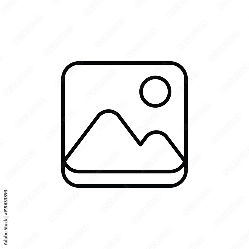 image line icon with white background vector stock illustration image line icon with white background vector stock illustration