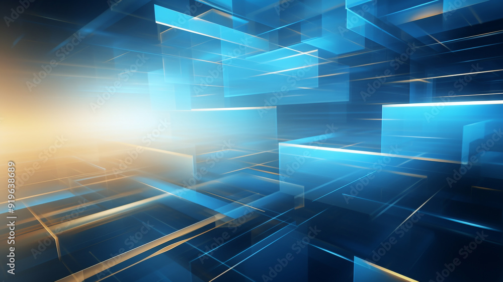 Blue tech gold gradient digital square background. Blue technology banner design. Blue tech gold gradient digital square background. Blue technology banner design.