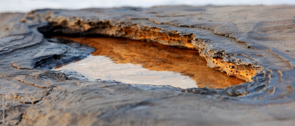 A tight shot of a wooden disk, exhibiting a central water depression, against a backdrop of a cloud-filled sky A tight shot of a wooden disk, exhibiting a central water depression, against a backdrop of a cloud-filled sky
